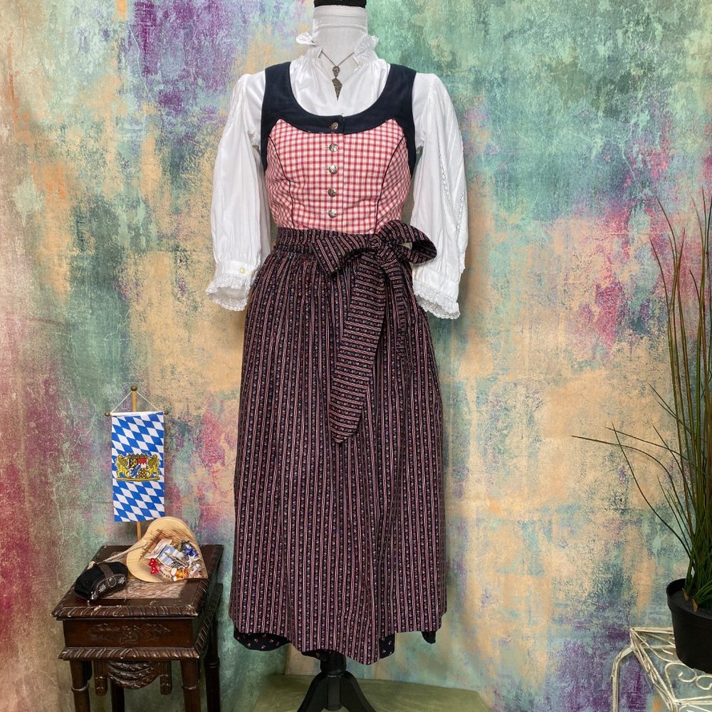 📌Original traditional high-quality Austria Dirndl with Apron and Blouse